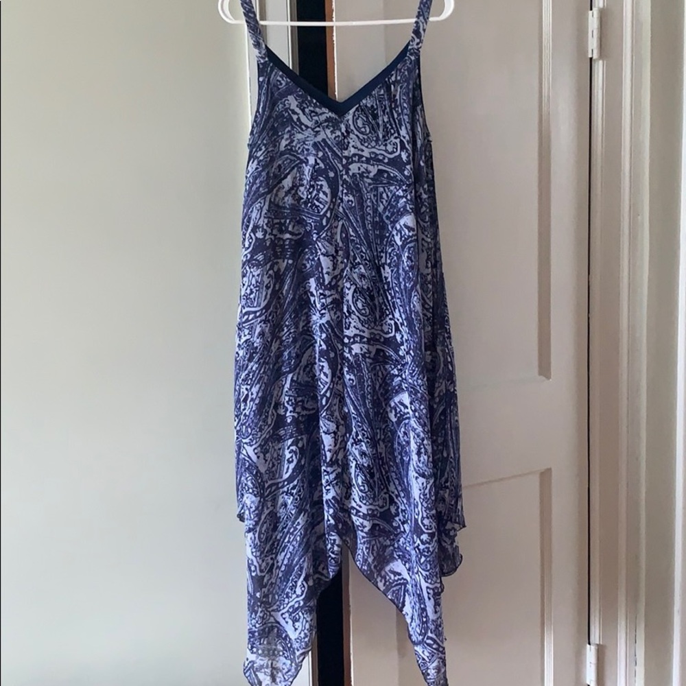 Flowy blue dress